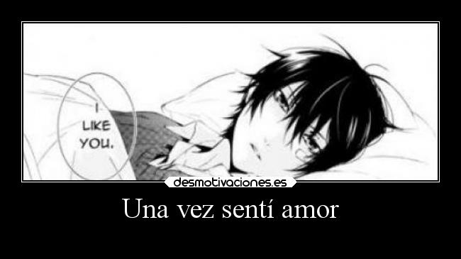 Una vez sentí amor -