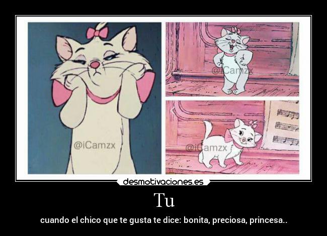 Tu - cuando el chico que te gusta te dice: bonita, preciosa, princesa..