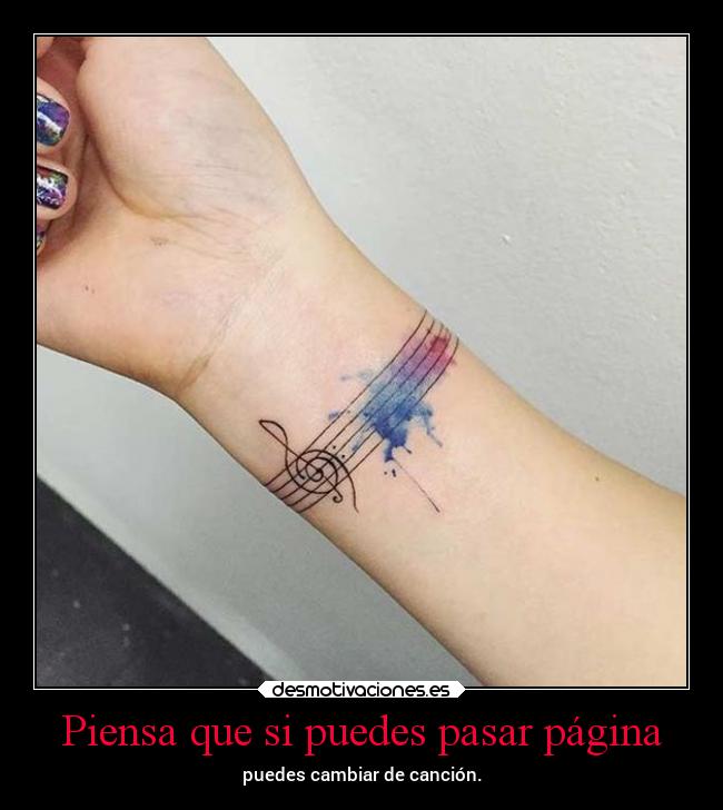 Piensa que si puedes pasar página -