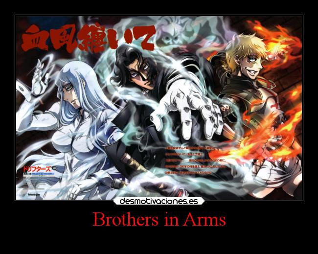carteles anime drifters hijikata anastasia romanov joanofarc desmotivaciones
