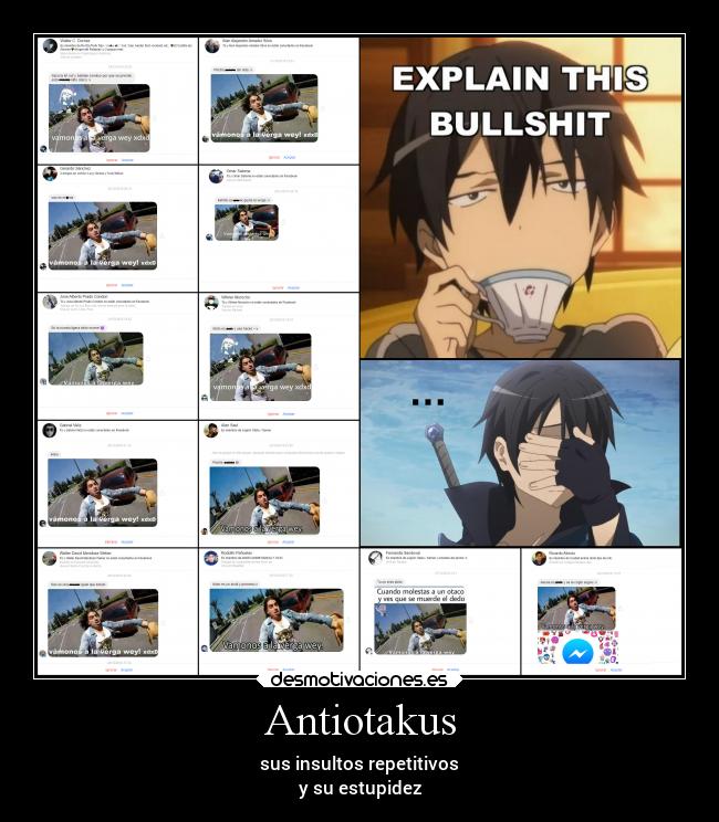 Antiotakus - sus insultos repetitivos
y su estupidez