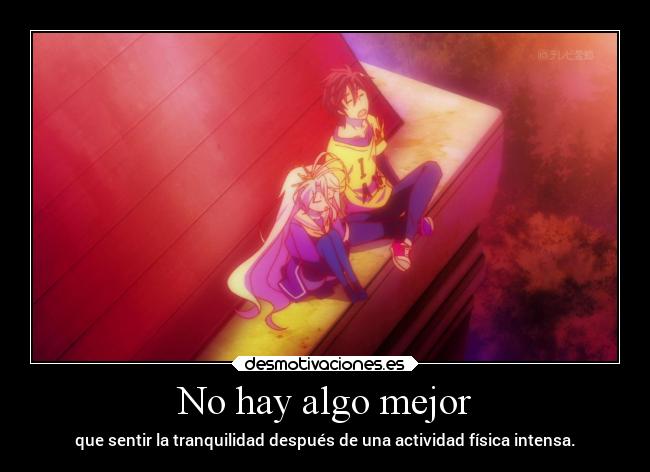 carteles anime nogamenolife actividad cansancio tranquilidad doniisback doni desmotivaciones