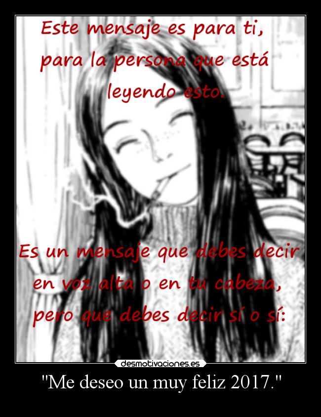 Me deseo un muy feliz 2017. - 