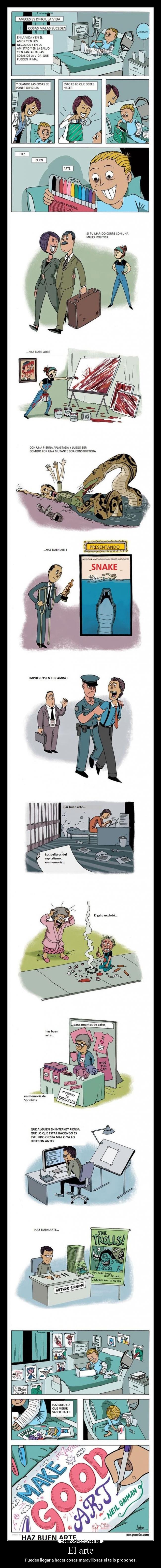 El arte - Puedes llegar a hacer cosas maravillosas si te lo propones.