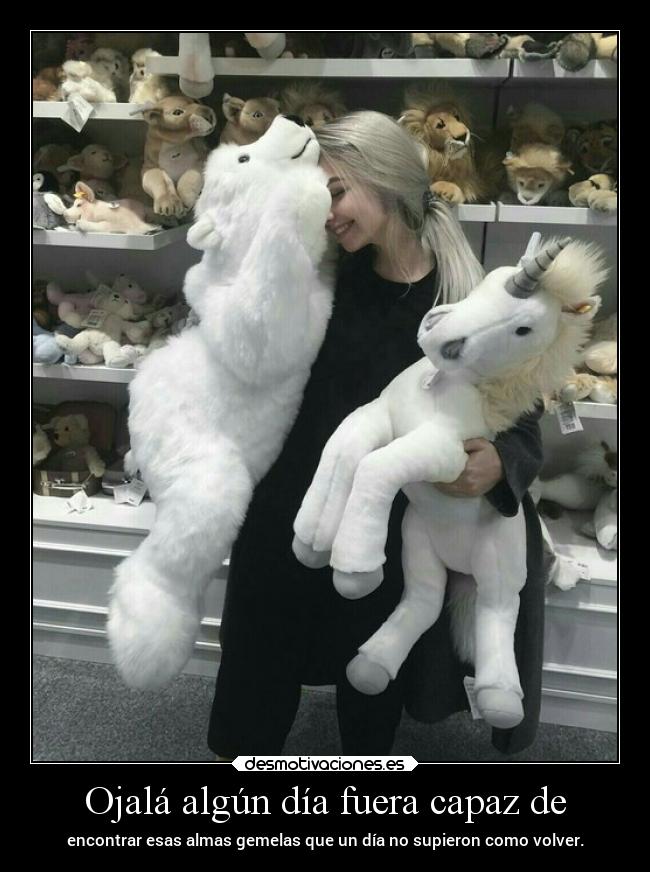 Ojalá algún día fuera capaz de - 