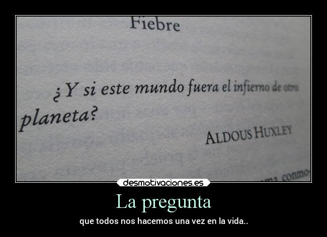 La pregunta -