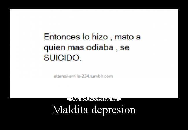 Maldita depresion - 