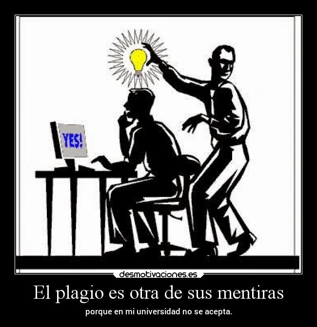 El plagio es otra de sus mentiras -