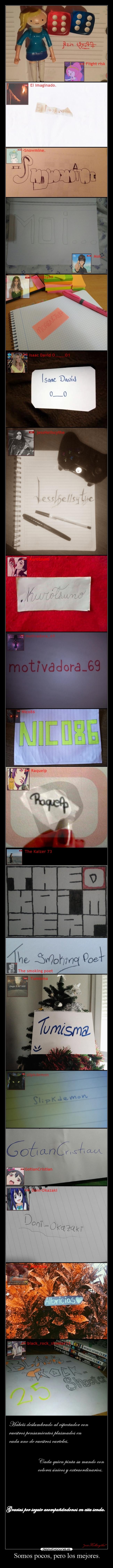 Somos pocos, pero los mejores. - 