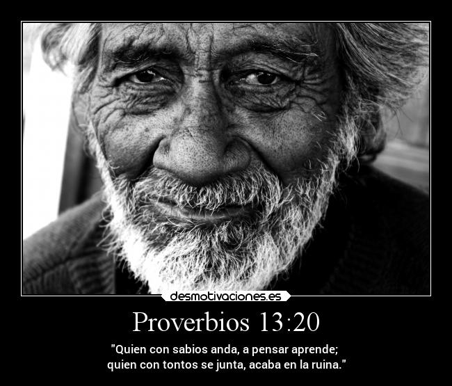 Proverbios 13:20 - 