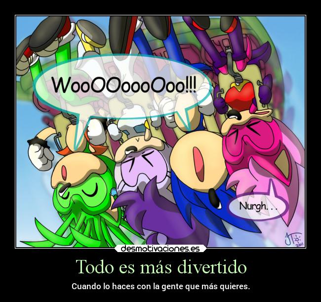 carteles familia sonic manic sonia aleena montana rusa momentos draconequus49 desmotivaciones