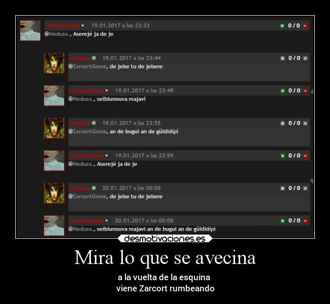 Mira lo que se avecina -