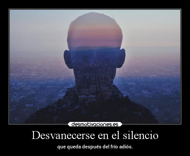 Desvanecerse en el silencio - 