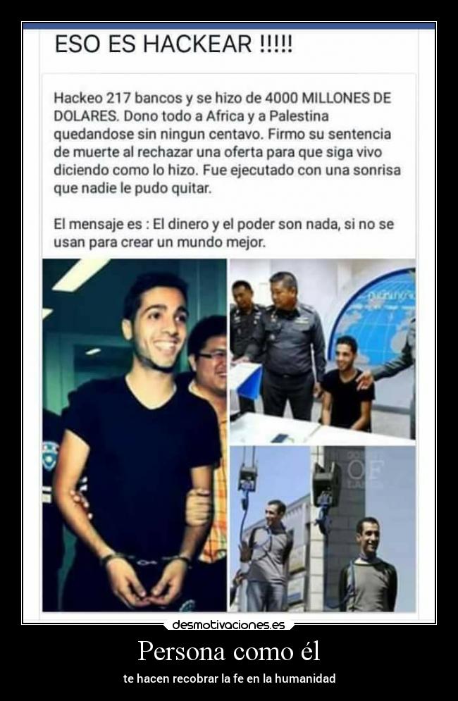 Persona como él - te hacen recobrar la fe en la humanidad