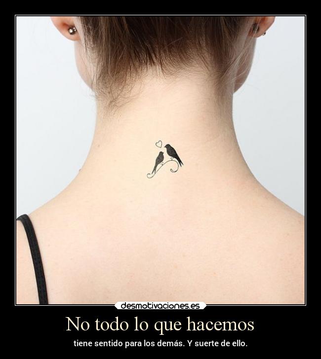 No todo lo que hacemos -