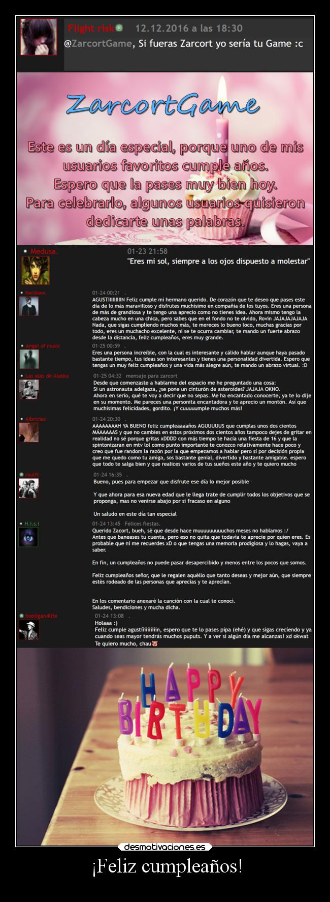 ¡Feliz cumpleaños! -