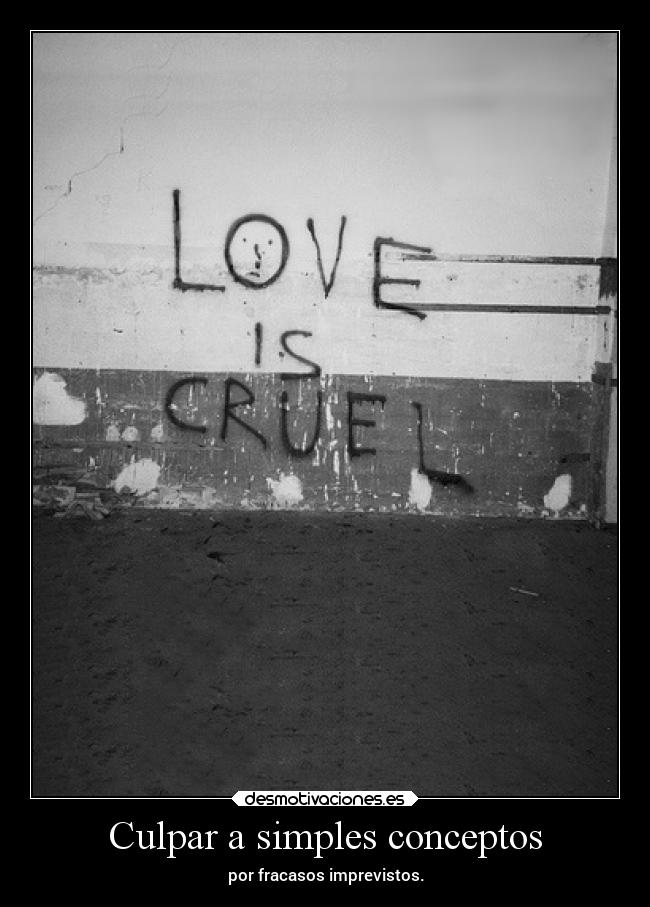 Culpar a simples conceptos - 