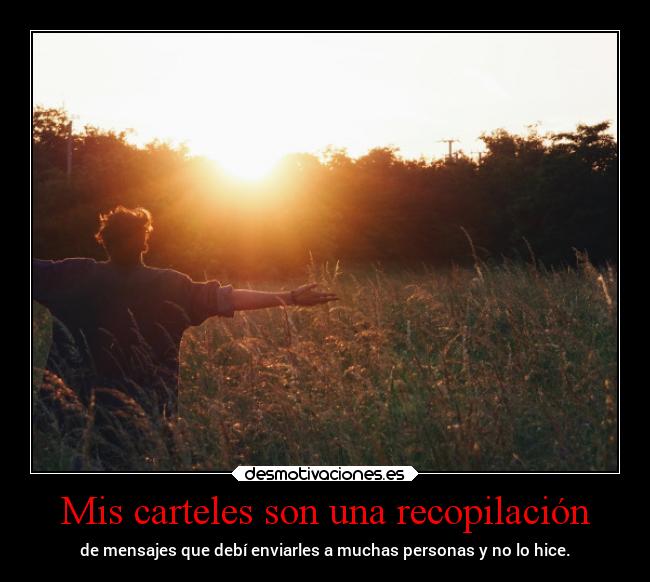 Mis carteles son una recopilación -