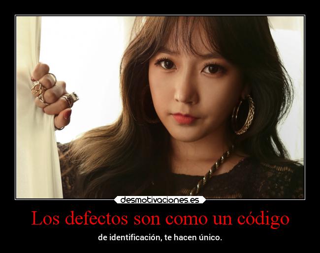 Los defectos son como un código - 