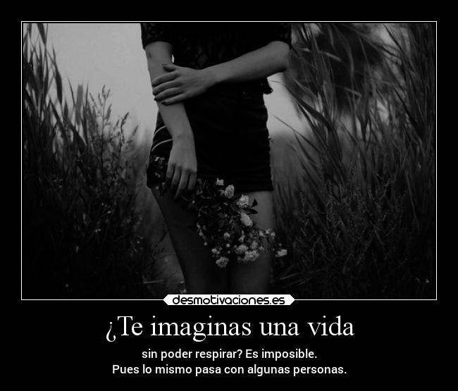 ¿Te imaginas una vida -