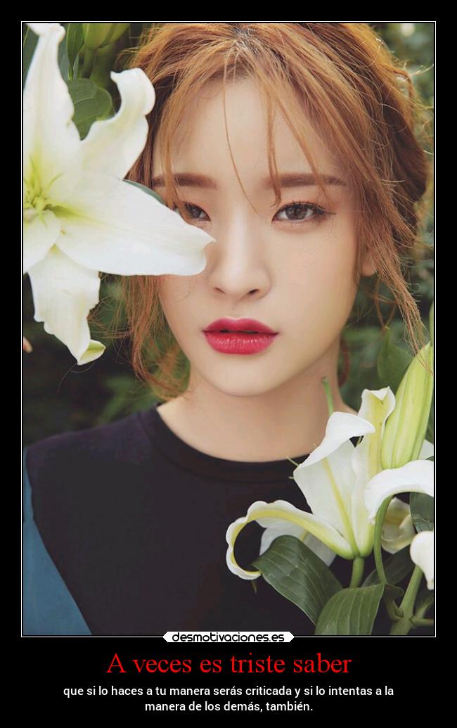A veces es triste saber - 