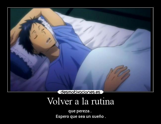 Volver a la rutina - 