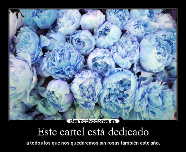 Este cartel está dedicado -