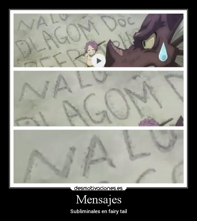 Mensajes - Subliminales en fairy tail