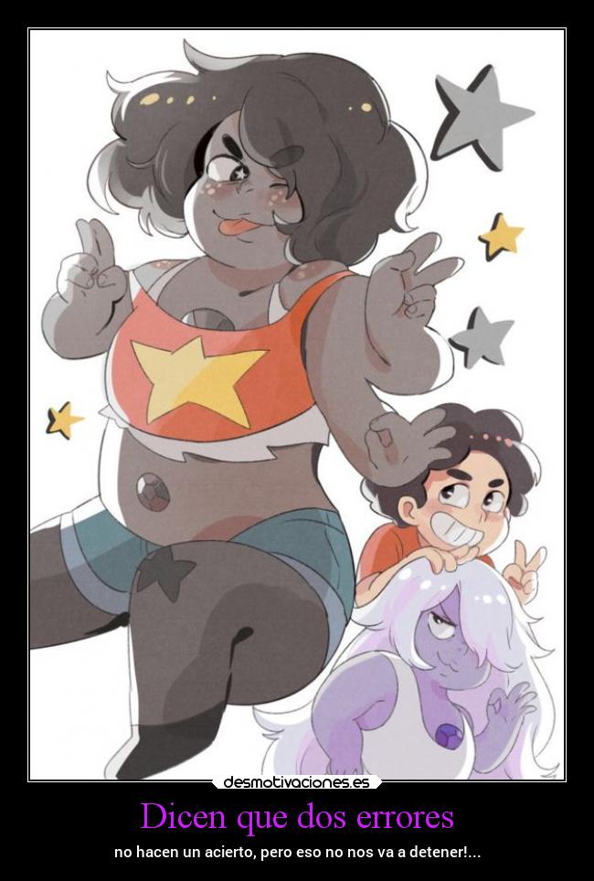 Dicen que dos errores - no hacen un acierto, pero eso no nos va a detener!...