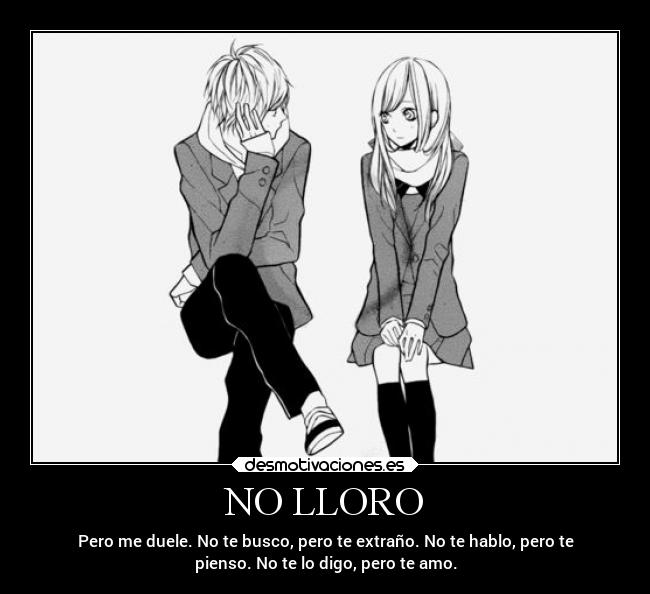 NO LLORO -
