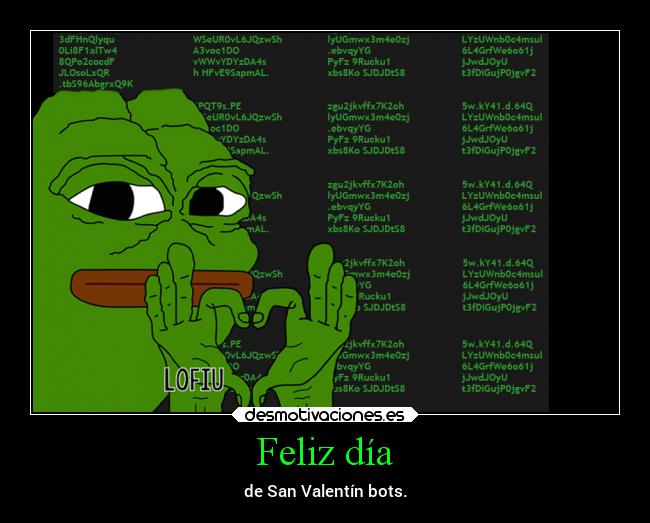 Feliz día - de San Valentín bots.
