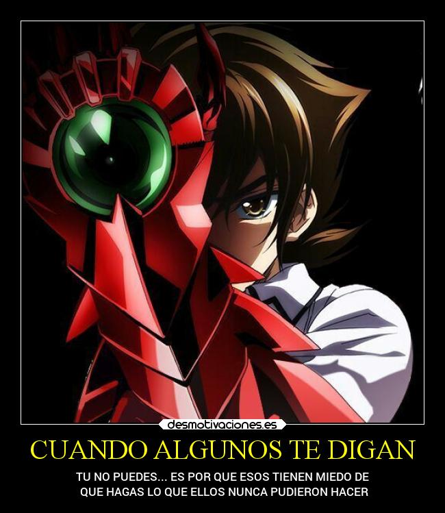 CUANDO ALGUNOS TE DIGAN - TU NO PUEDES... ES POR QUE ESOS TIENEN MIEDO DE
QUE HAGAS LO QUE ELLOS NUNCA PUDIERON HACER