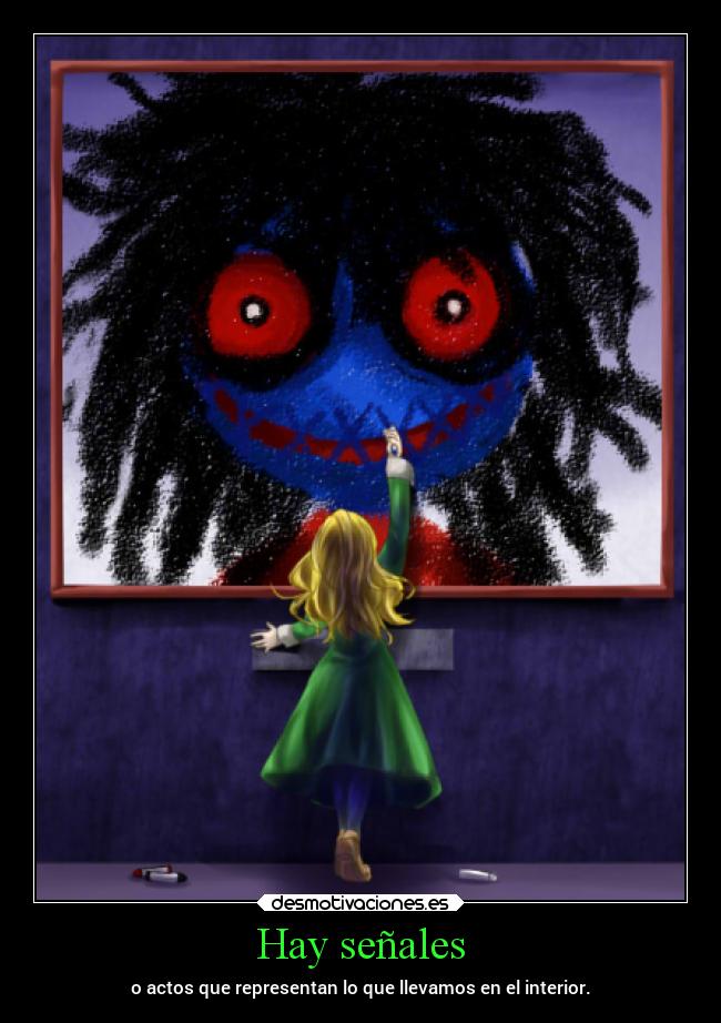 carteles anime game fanart ibgame mary senales dibujos interior actos desmotivaciones