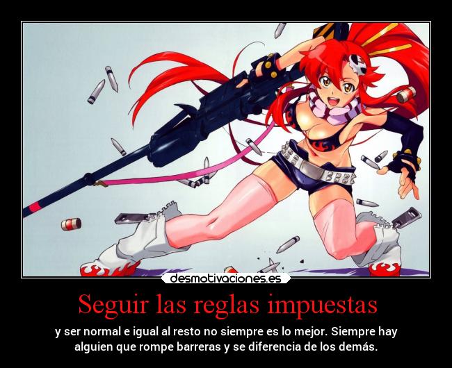 Seguir las reglas impuestas - 