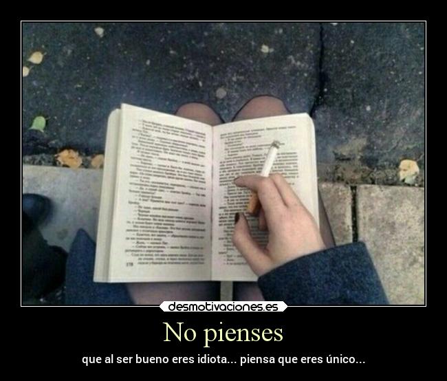 No pienses -