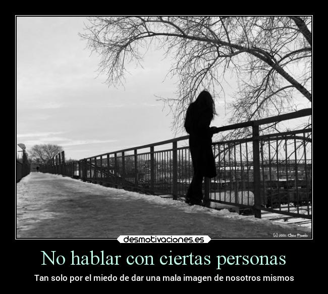 No hablar con ciertas personas - 