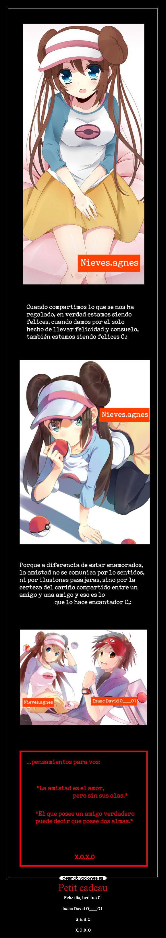 carteles corazon besitosymimos muchasgracias isaac david tiereversteckt petit cadeau xoxo sebc desmotivaciones