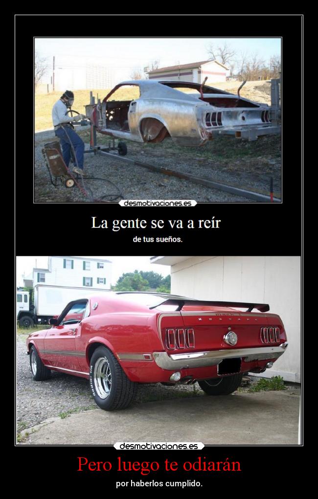 carteles desmotivaciones ideas alegria mustang numhub99 ford suenos desmotivaciones