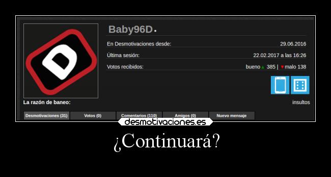 ¿Continuará? - 