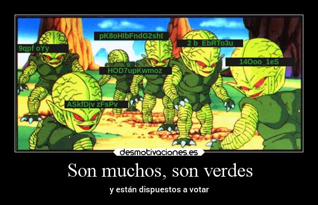Son muchos, son verdes - y están dispuestos a votar