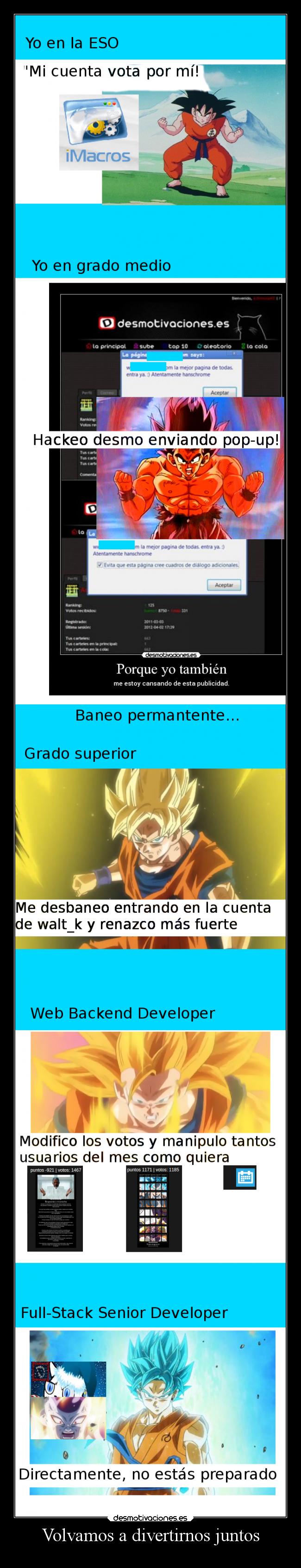 Volvamos a divertirnos juntos -