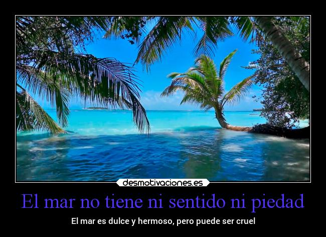 El mar no tiene ni sentido ni piedad - 