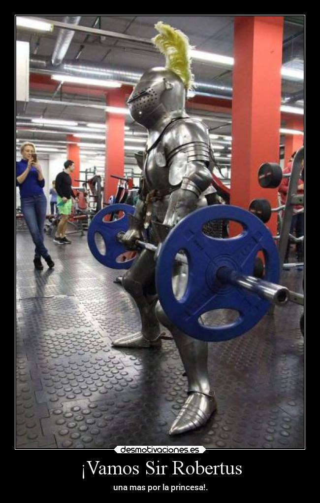 ¡Vamos Sir Robertus - una mas por la princesa!.