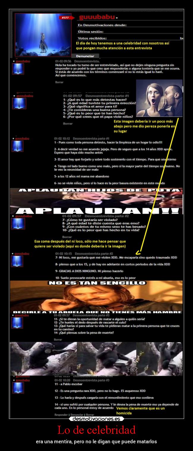 Lo de celebridad -