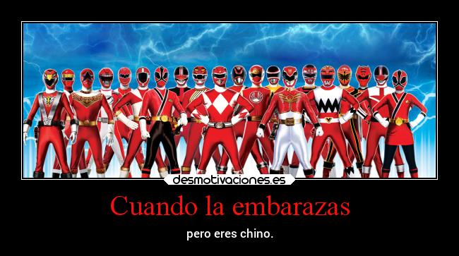 Cuando la embarazas - pero eres chino.