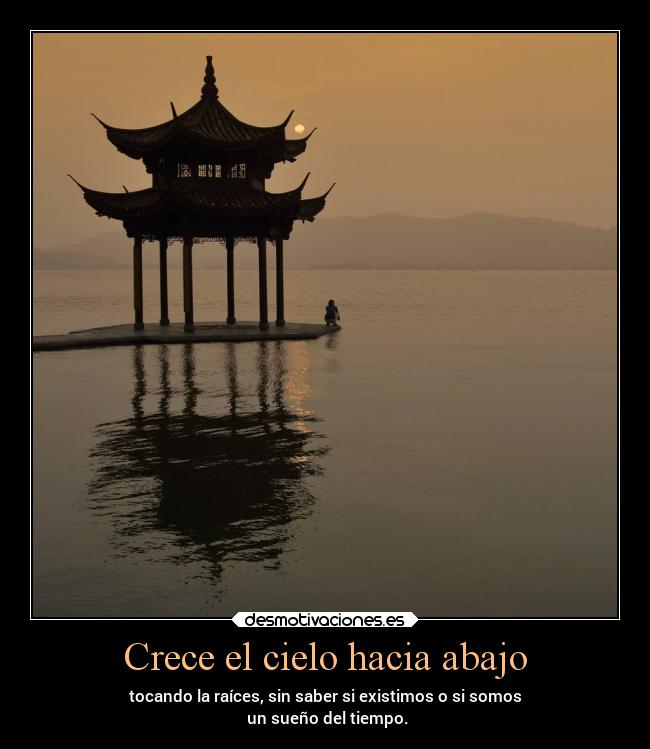 Crece el cielo hacia abajo -