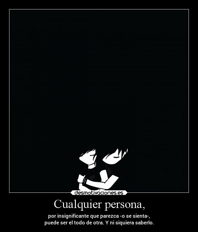 Cualquier persona, -