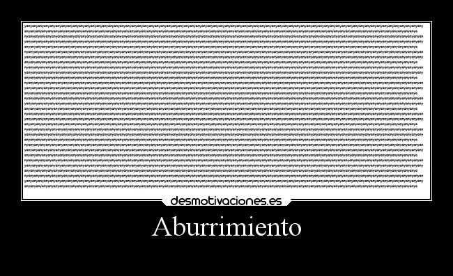 Aburrimiento -