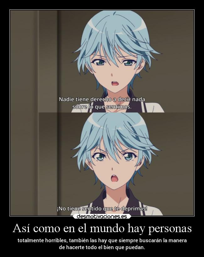 carteles mundo anime vida mundo amigos amistad felicidad raptorhunters harukaze erosekai fuuka akatsuki desmotivaciones