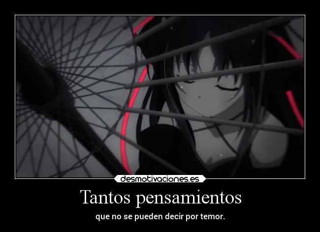 carteles pensamientos pensamientos anime maldadenmimente machinedollwakizutsukanai doni 66666yadios 66666stille desmotivaciones